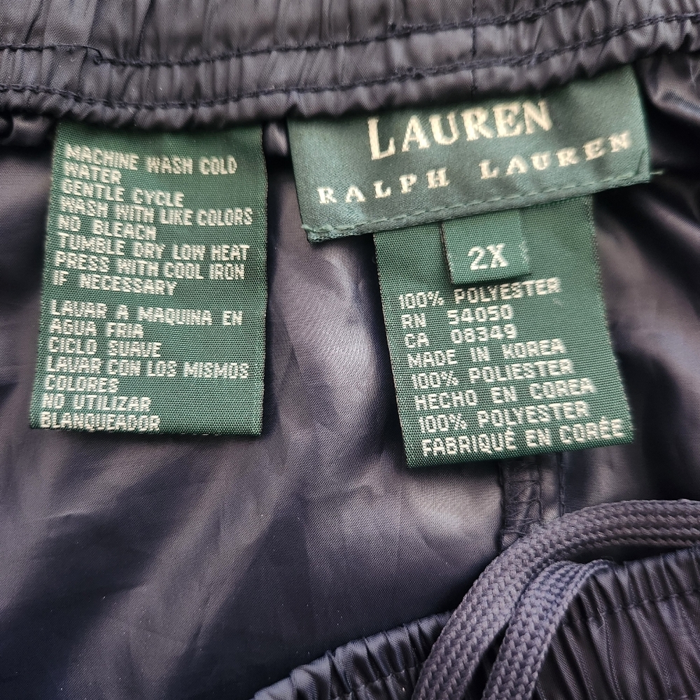 Vintage 90's Lauren Ralph Lauren Navy Blue and Red Piping Track Suit Size 2X - Picture 4 of 15